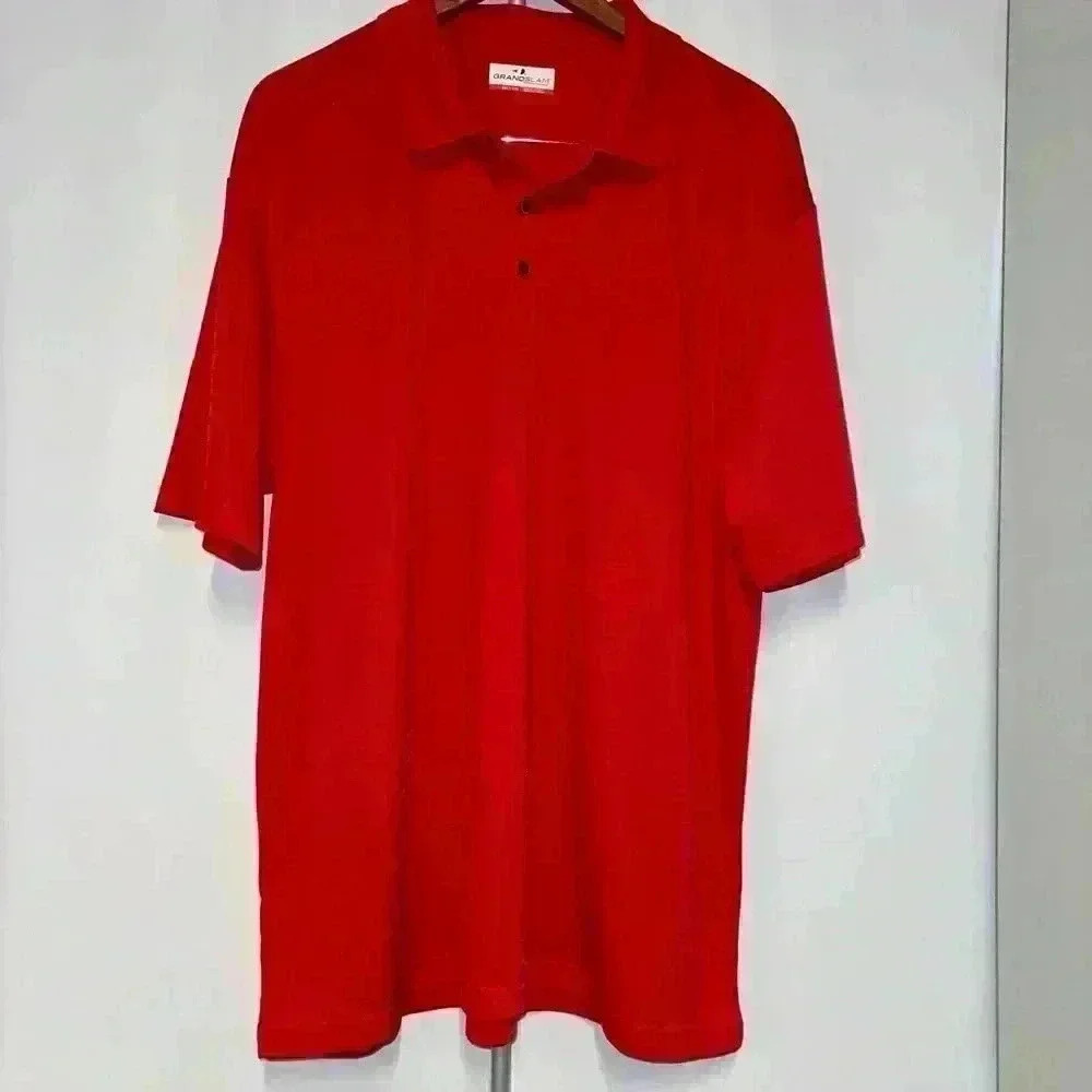 Grand Slam Men’s Polo Shirt Red XXL Performance - Picture 3 of 8